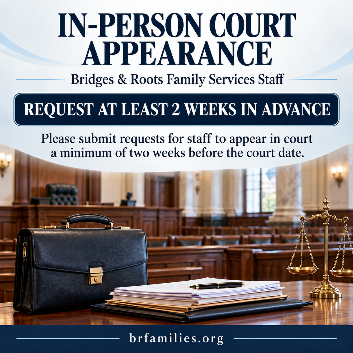 In person court appearance and testimony