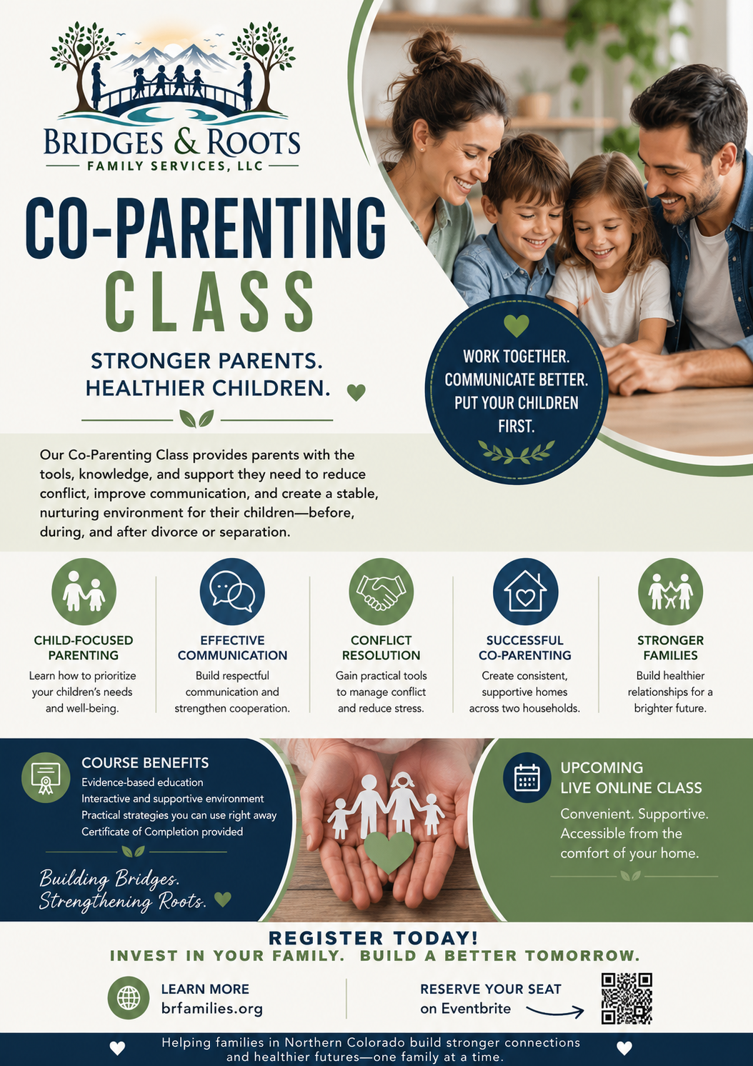 Co Parenting class for Divorce or Custody court proceedings